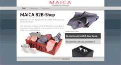 Desktop Screenshot of maica-shop.de